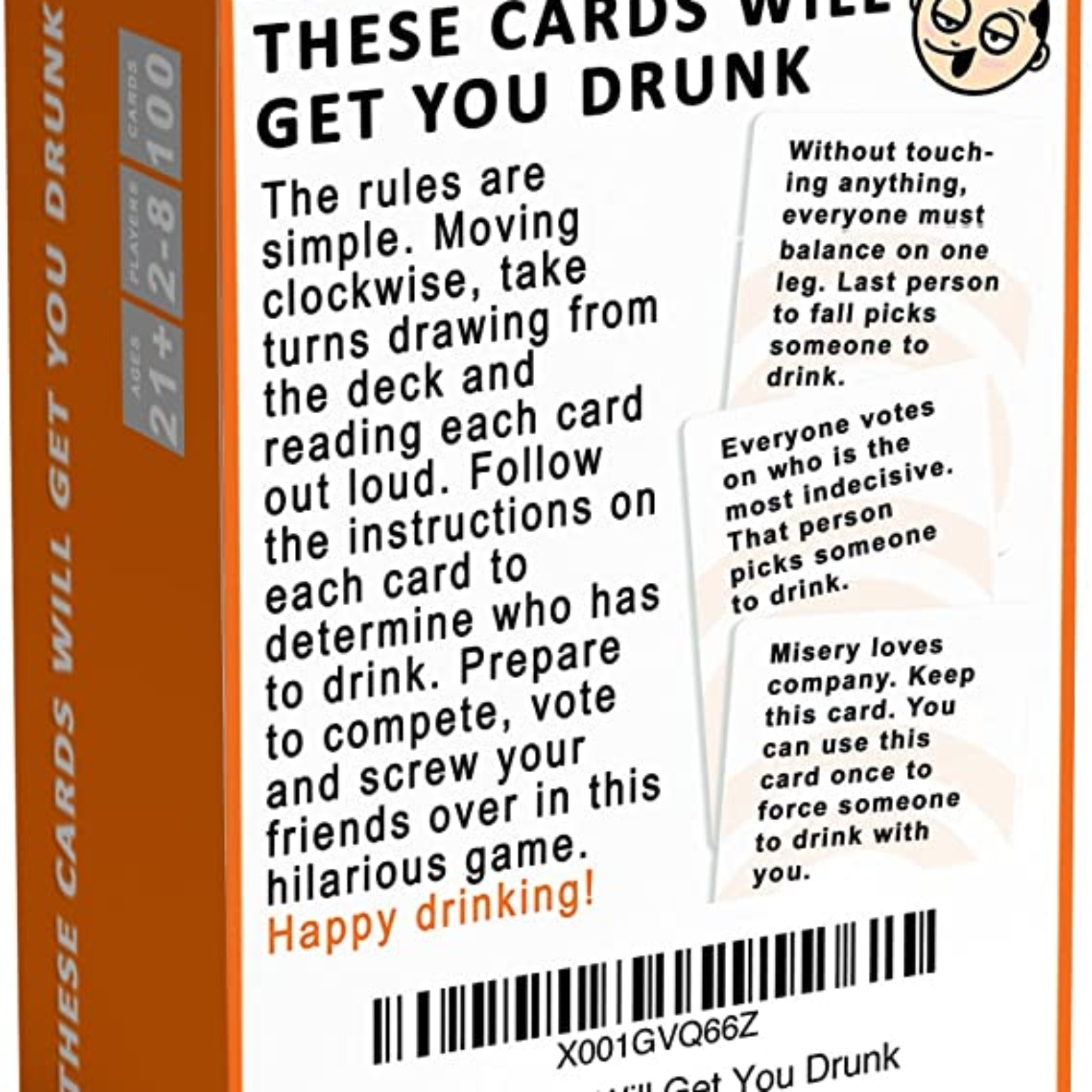 these cards will get you drunk back