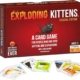The Exploding Kittens card game box featuring the iconic red design from Boards Games & Cards.