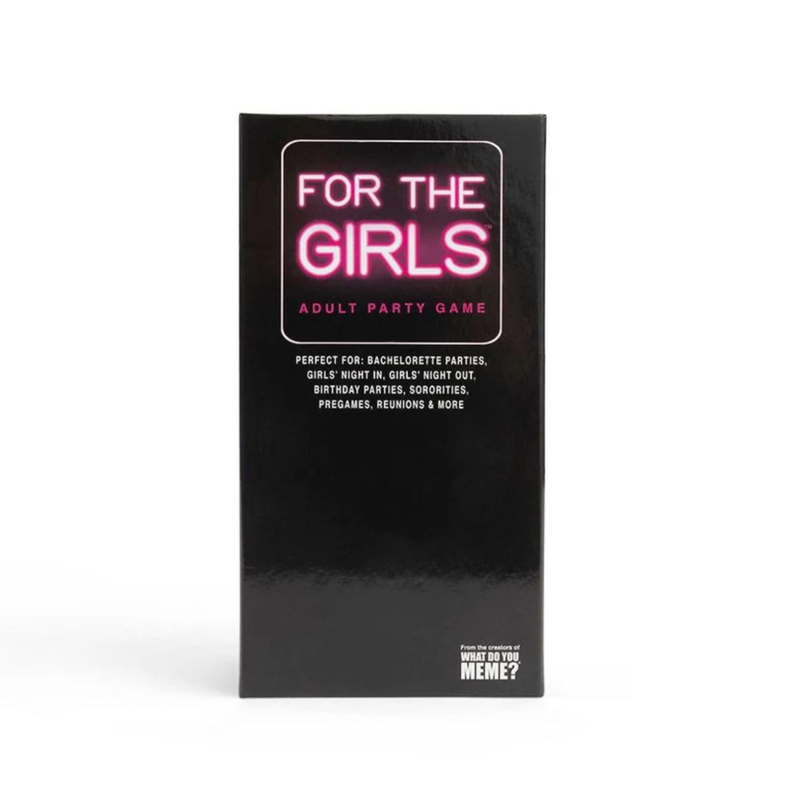 Retail display of For The Girls card game showing the price tag of KES 2000.