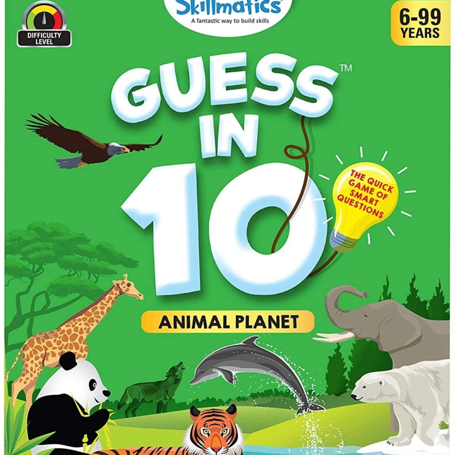 The Guess in 10 card game box and prompt cards from Boards Games & Cards Kenya.